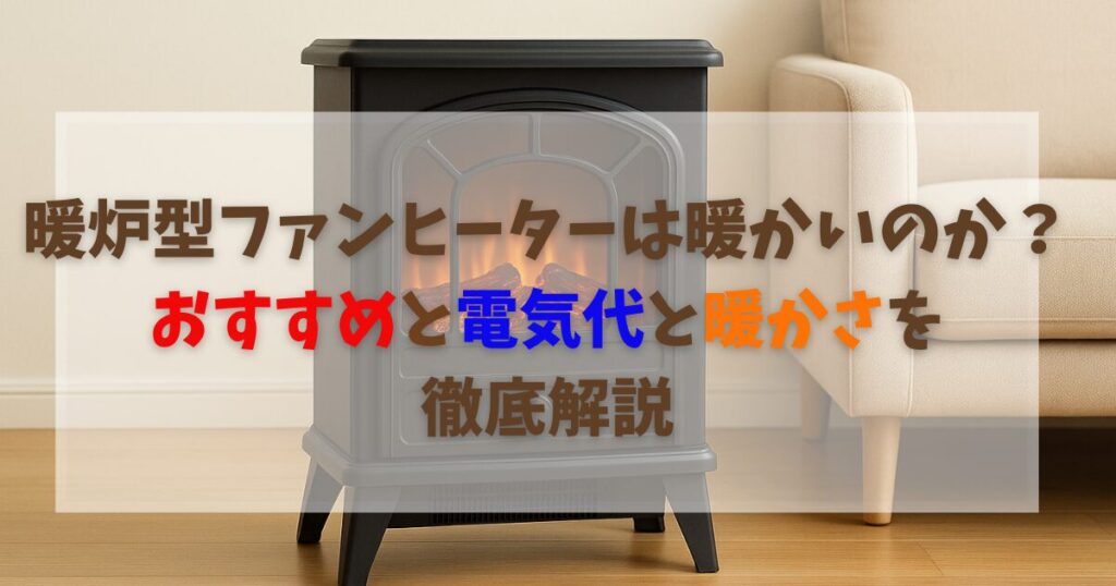 暖炉型ファンヒーターは暖かいのか？おすすめと電気代と暖かさを徹底 